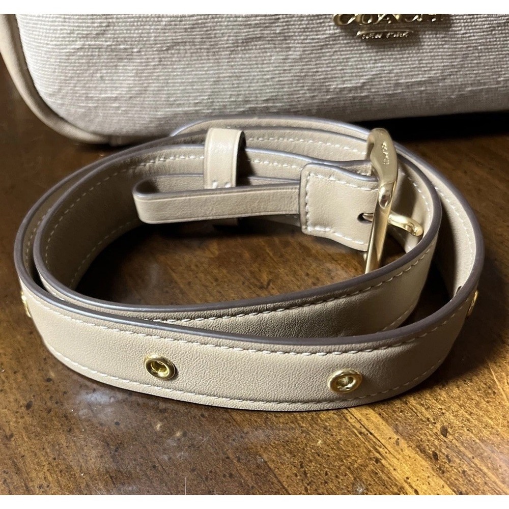 Coach Hadley Convertible Crossbody Bag With Canvas CAK50‎ Gold NWT Classic Logo - Picture 11 of 11